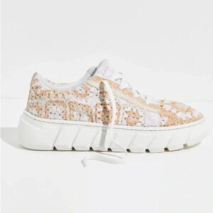 Free People Catch Me If You Can Crochet Sneakers Size 8